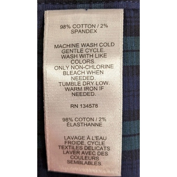 Vineyard Vines Whale Shirt Mens XL Blue & Green Classic Plaid Long Sleeve Cotton - Picture 10 of 12